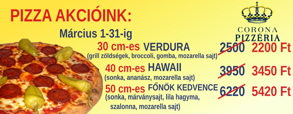 Pizza akcióink!