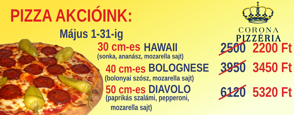 Pizza akcióink!
