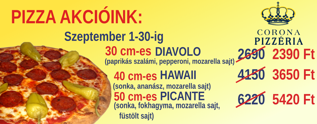 Pizza akcióink!