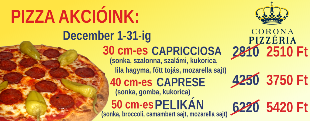 Pizza akcióink!
